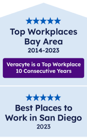 Top workplaces Bay Area 2014–2023. Veracyte is a Top Workplace 10 Consecutive Years. Best Places to Work in San Diego 2023.