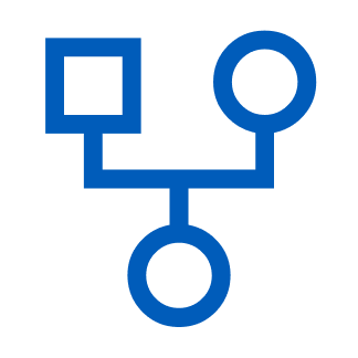 Icon representing a diagram, to represent companion diagnostics.