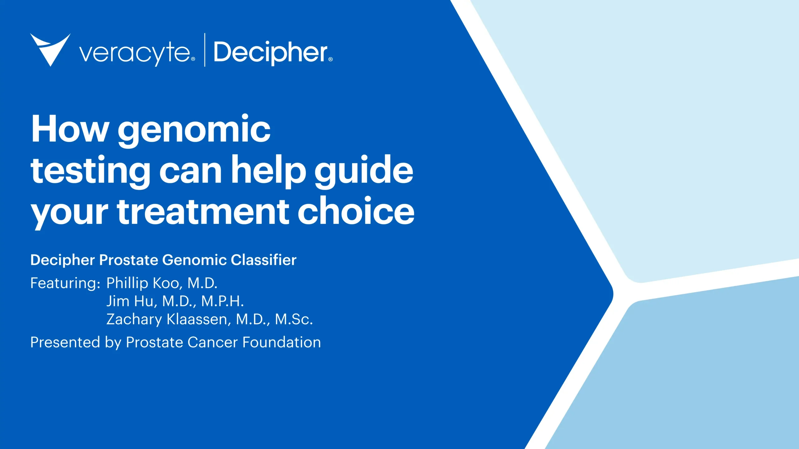 Video Thumbnail for a video on Decipher Prostate