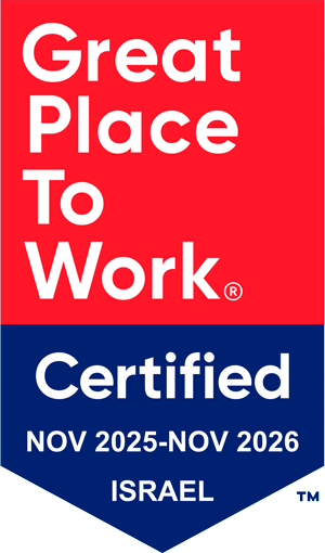 A great place to work Certification Badge 2025 - 2026 Israel