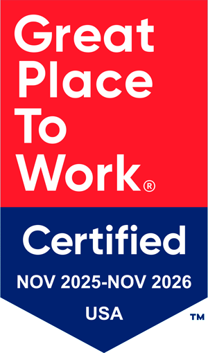 A great place to work Certification Badge 2025 - 2026 USA